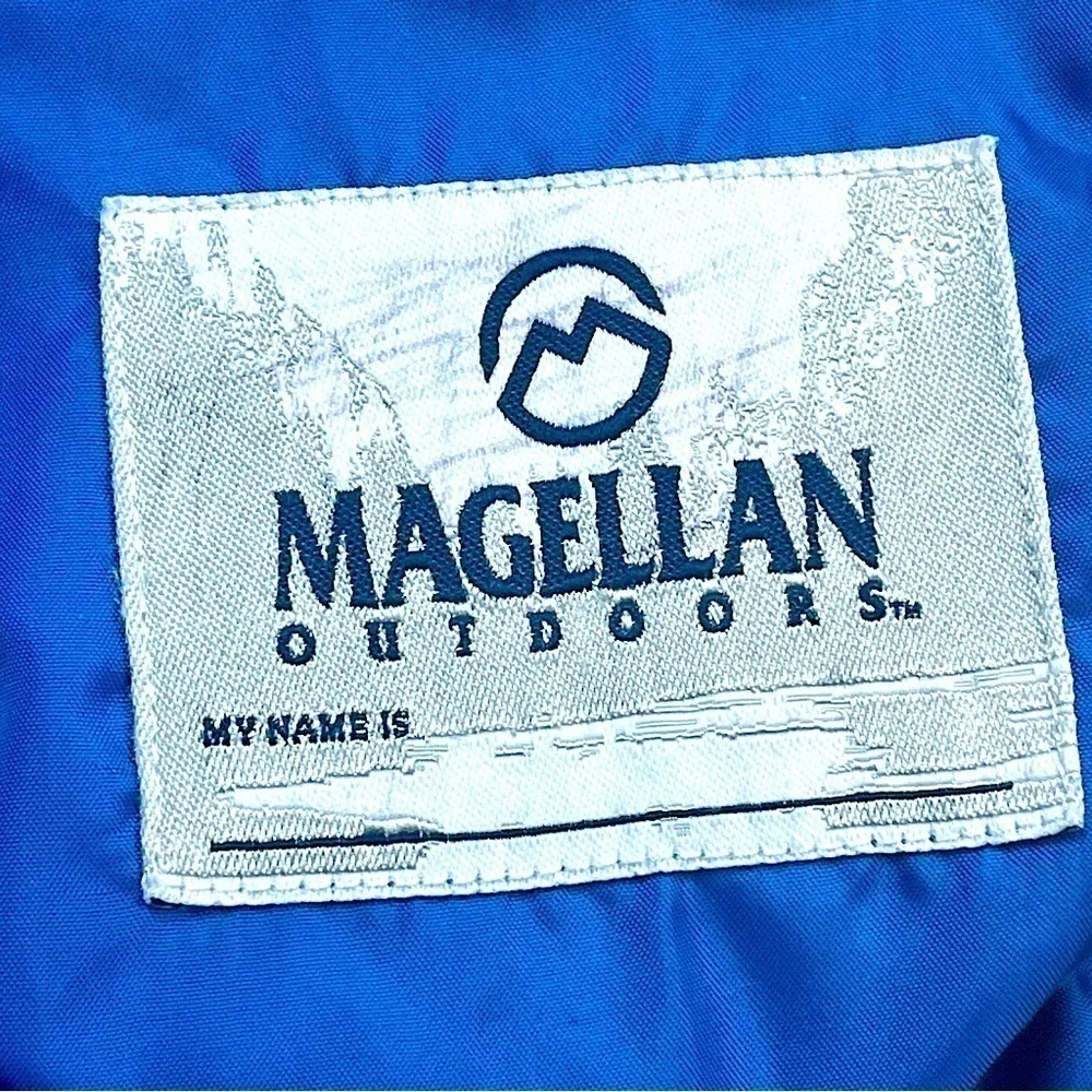Magellan Outdoors Kids Puffer Coat Blue Camo Youth Medium